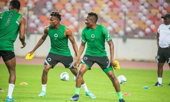 c how super eagles training unfolded yesterday musa might replace chukwueze in starting xi x x