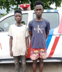 Police arrest 2 suspected armed robbers in Lagos