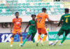 ade action from the npfl opener between akwa united and insurance in uyo... on sunday