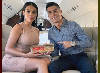 ce cristiano ronaldo with girlfriend georgina rodriguez