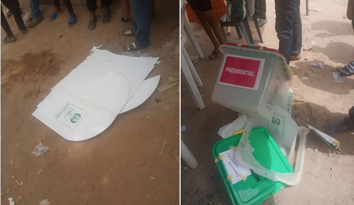 Soldiers retrieve two ballot boxes from thugs in gombe - nigeria newspapers online