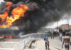 cef pic a tanker burning at a filling station in mushin lagos state x