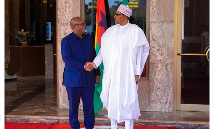 Guinea-bissau president embalo visits buhari one year after failed coup - nigeria newspapers online