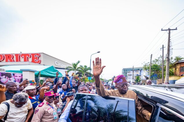 Lagos elections president-elect bola tinubu casts vote - nigeria newspapers online