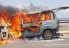 dfefe burning bus