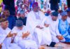 bdfa tinubu gbajabiamila fashola others at the dodan baracks praying ground x