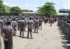 fe customs officers on parade ground