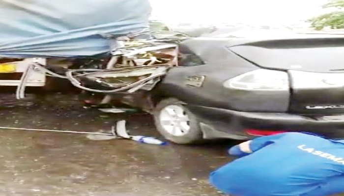 Seven escape death in lagos crash driver hospitalised nigeria newspapers online