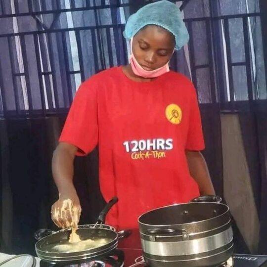 Chef dami hits 60 hours in quest for guinness world records - nigeria newspapers online