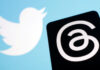 Illustration shows Meta's Threads app and Twitter logos