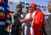 deaccd mayweather being received in zimbabwe on arrival at harare airport x