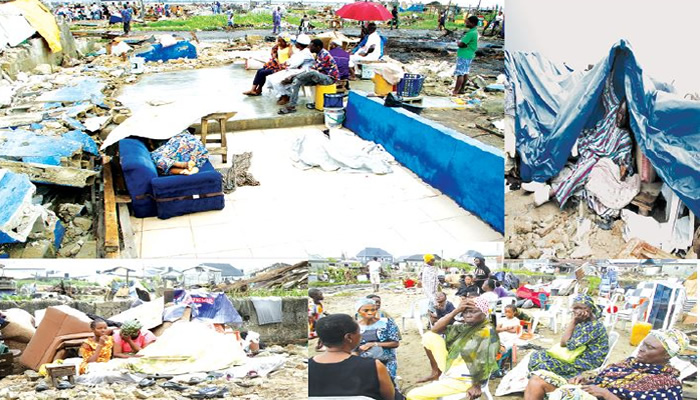 Displaced lagos residents sleep in the rain recount losses over demolition - nigeria newspapers online