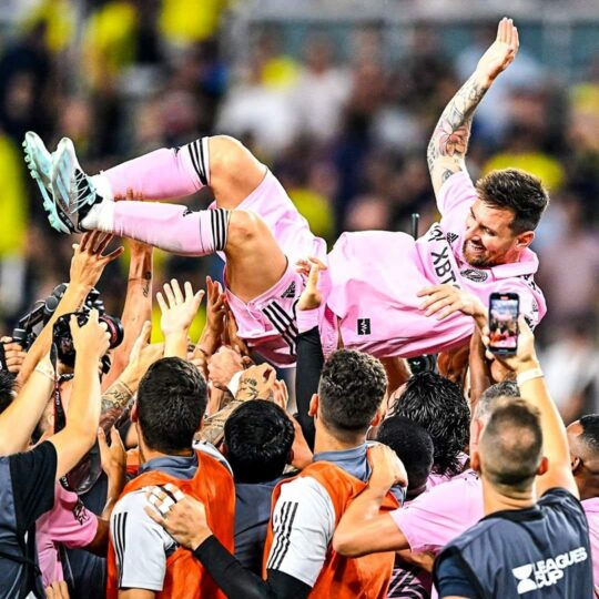 Messi wins record 44th trophy as inter miami lift league cup photos - nigeria newspapers online