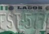 fad faded licence plate x