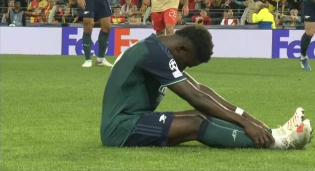 Arsenal suffer shock defeat in lens as saka limps off again nigeria newspapers online