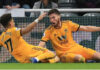 dac wolverhampton wanderers irish defender matt doherty and midfielder morgan gibbs