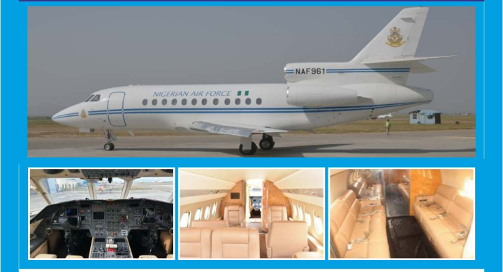 Naf puts up presidential aircraft for sale calls for bidders - nigeria newspapers online