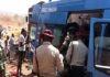 a frsc rescue team at a road accident scene