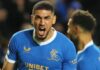 baefe leon balogun celebrates scoring for rangers x