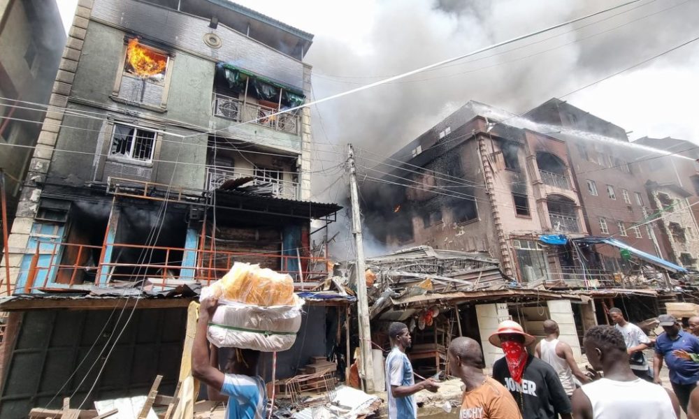 Lagos market fire victim laments says sanwo-olus response insensitive - nigeria newspapers online