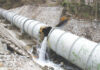 a photo of a vandalised pipeline