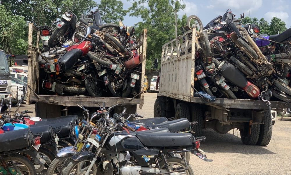 Police seize 85 motorcycles in lagos - nigeria newspapers online