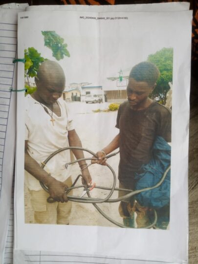 Police bust 2 lasg cable thieves in lekki - nigeria newspapers online