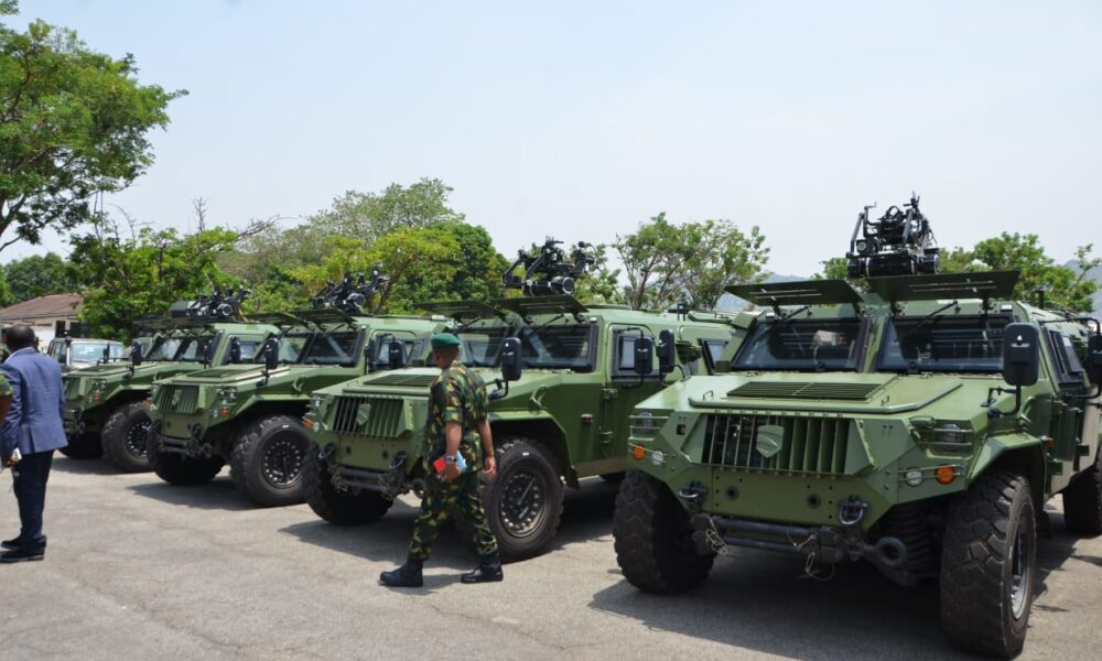 Nigeria military receives armoured personnel careers to combat insecurity - nigeria newspapers online