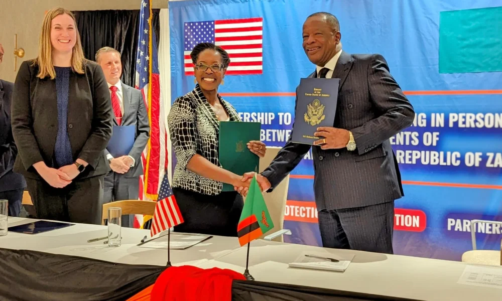 U S zambia signs partnership to prevent trafficking in persons - nigeria newspapers online