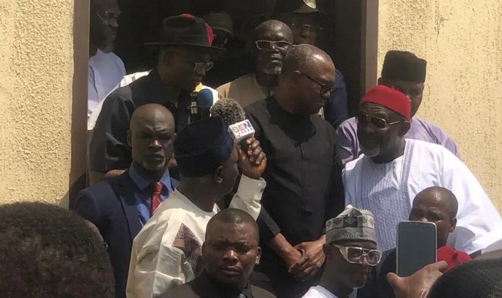 Obi lp members storms partys secretariat - nigeria newspapers online