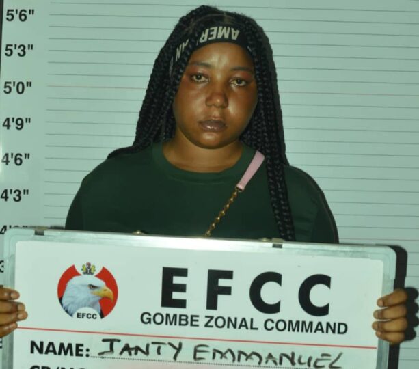 Gombe woman janty emmanuel arrested for spraying naira notes - nigeria newspapers online
