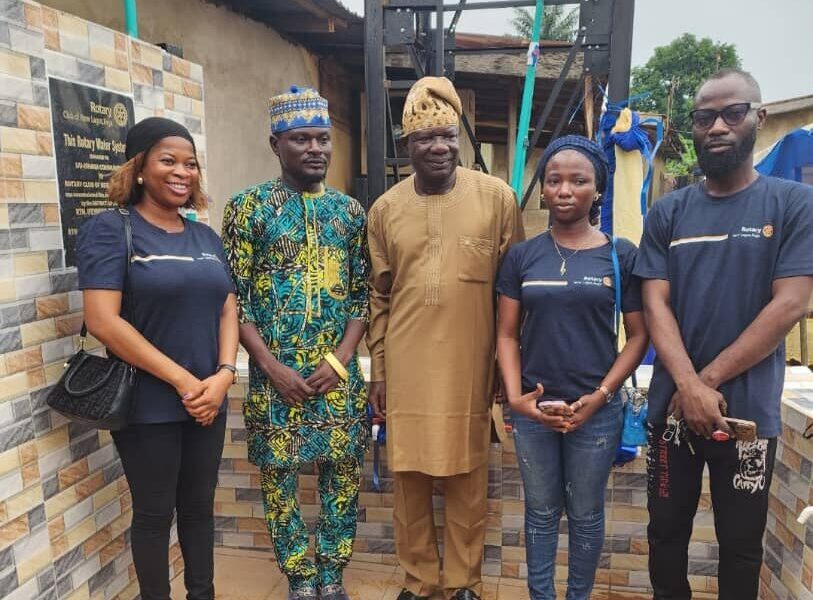 Rotary donates borehole to Lagos community