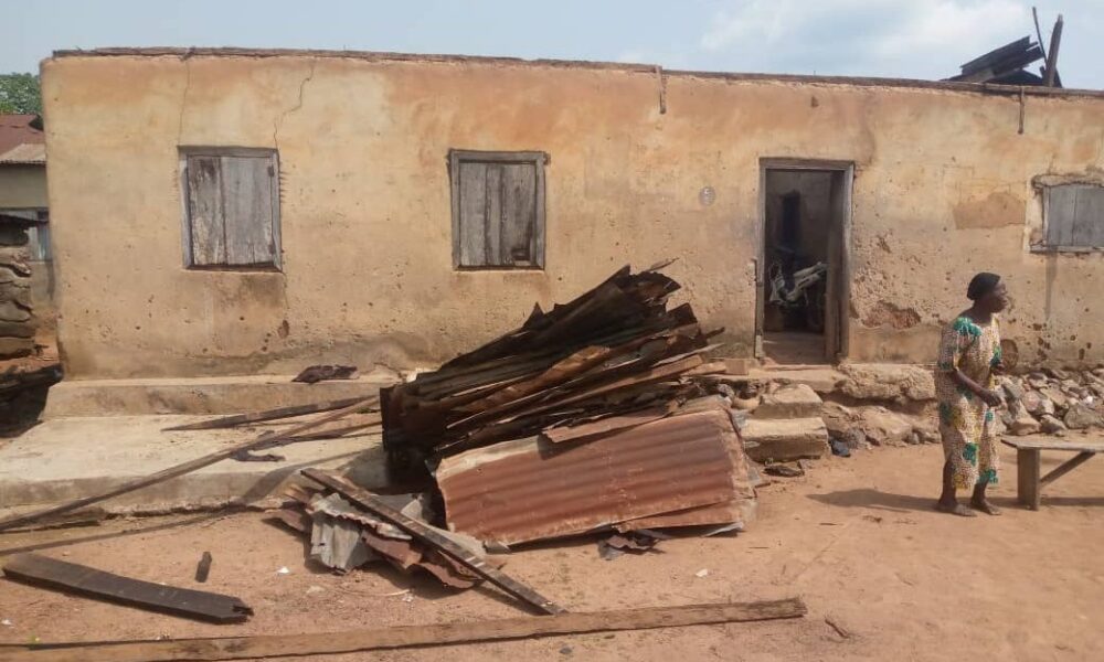 Oyebanji advocates tree planting as rainstorm destroys houses school in ekiti - nigeria newspapers online