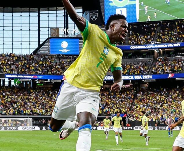 Vinicius junior grabs brace as brazil thrash paraguay in copa america - nigeria newspapers online