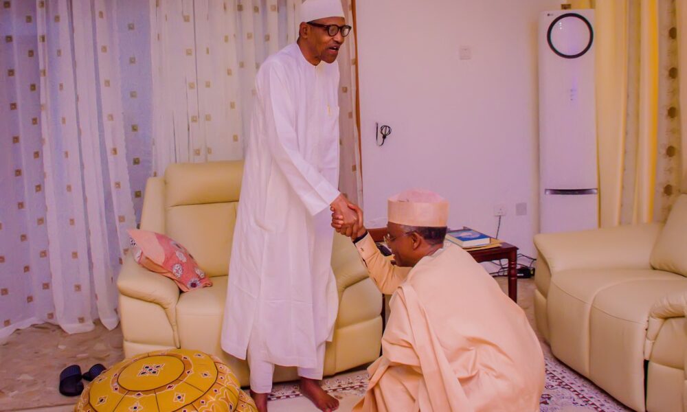 PHOTOS: After Atiku, Buhari hosts El-Rufai In Daura