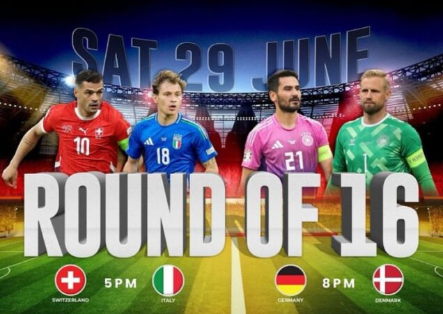 Italy switzerland germany denmark lock horns at euro 2024 knockout stage - nigeria newspapers online