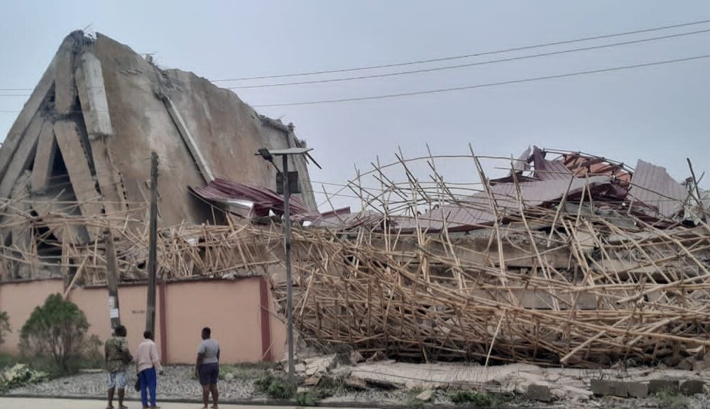 5-storey building collapses at anambra anglican school - nigeria newspapers online