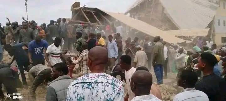 Photos scenes from collapsed school in jos - nigeria newspapers online