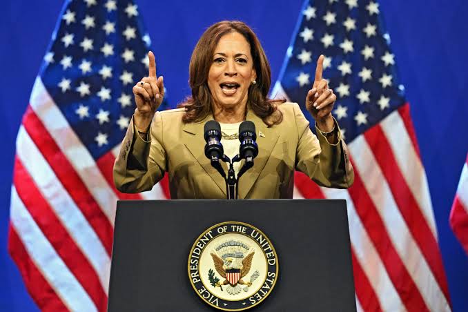 Trump an unserious man kamala harris - nigeria newspapers online