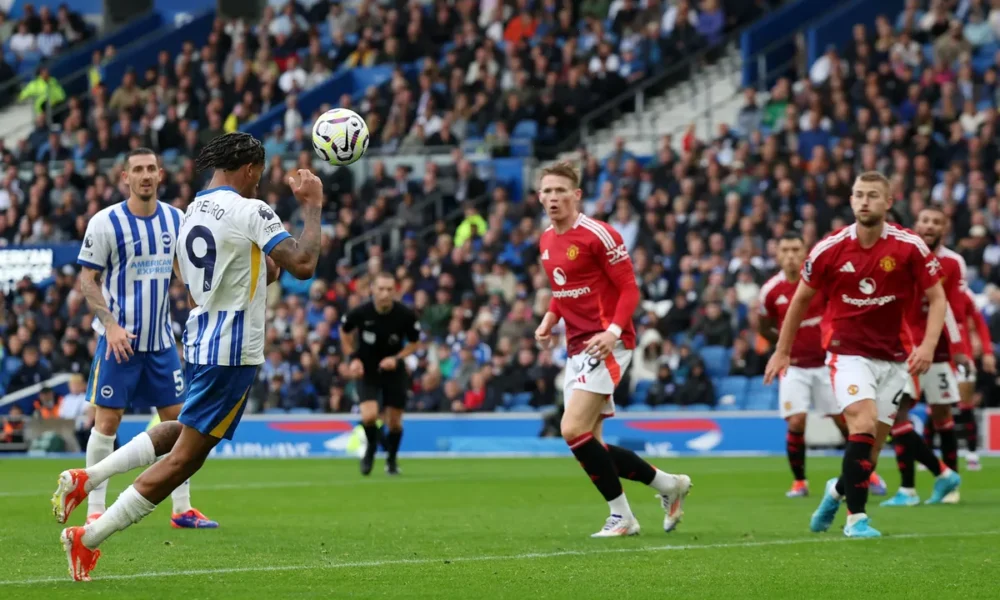 Brighton inflict seasons first defeat on man utd - nigeria newspapers online