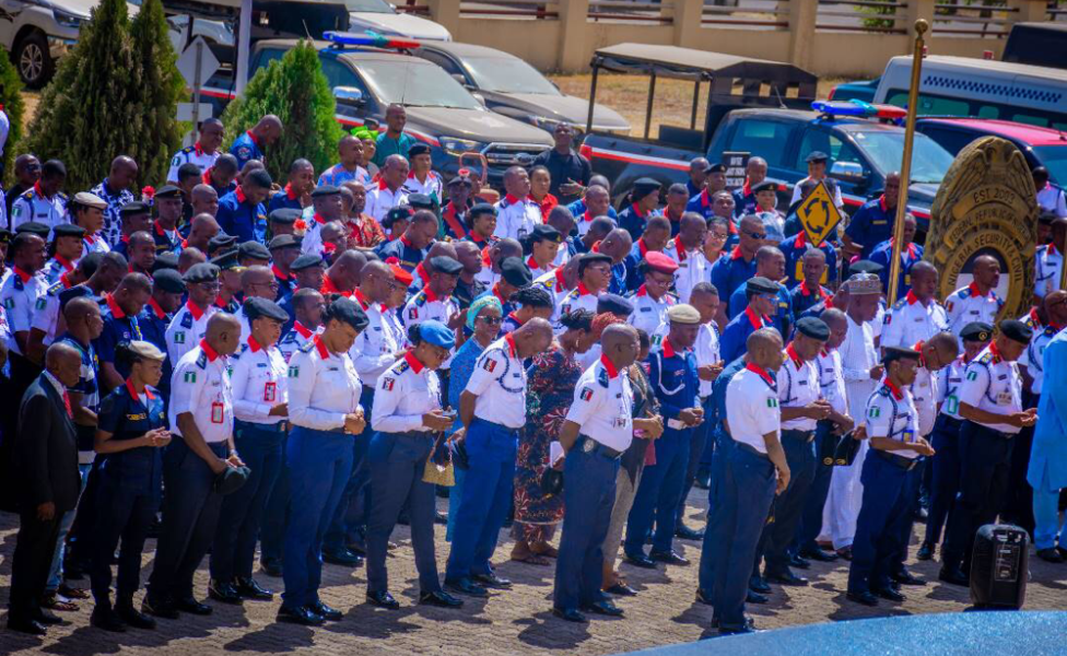 Nscdc nigerian correctional service staff protest over promotion salary arrears - nigeria newspapers online