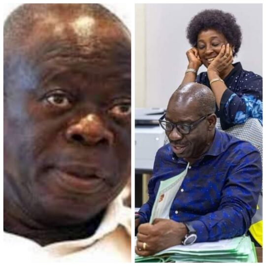 Why i am yet to give birth to a child obasekis wife replies oshiomhole - nigeria newspapers online