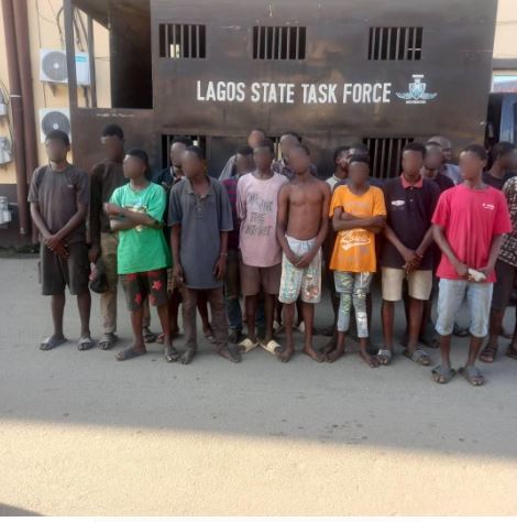 Lagos taskforce arrests 88 in oshodi bolade criminals raid - nigeria newspapers online