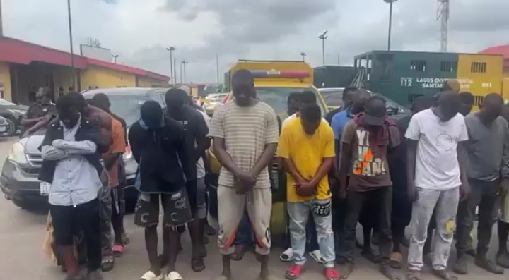 Video lagos arrests 25 miscreants seizes hard drugs - nigeria newspapers online