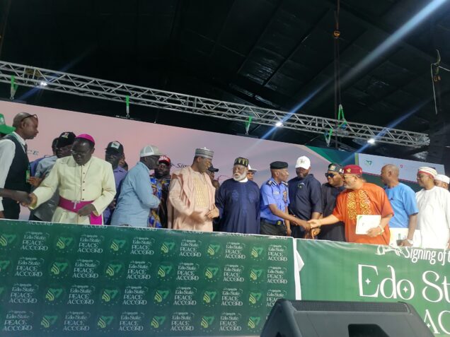 Edo guber pdp pulls out as apc 16 other parties sign peace accord - nigeria newspapers online