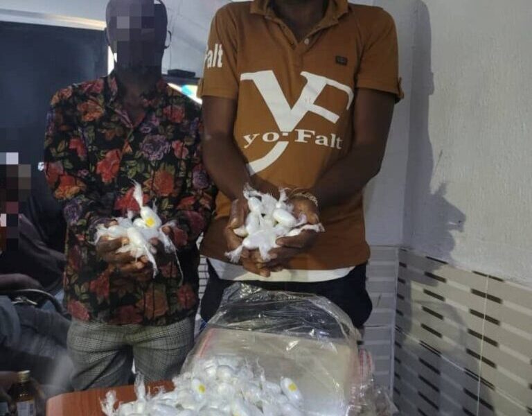 Two arrested with 120 wraps of suspected cocaine in lagos - nigeria newspapers online