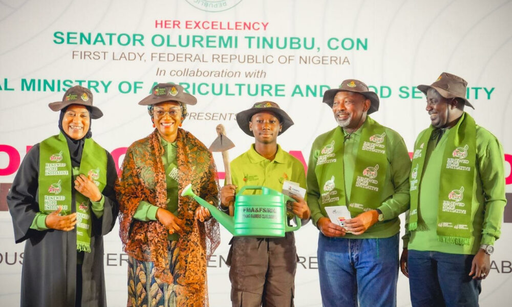 First lady launches young farmers club to cultivate agricultural passion among youth - nigeria newspapers online