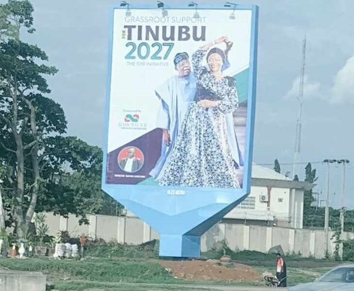 Tinubus 2027 campaign billboard surfaces in abuja - nigeria newspapers online