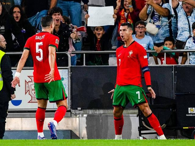 Cristiano ronaldo reacts to portugals win against scotland - nigeria newspapers online