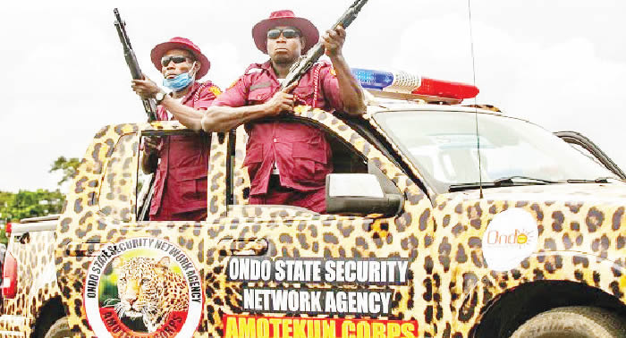 Ondo amotekun arrests 21 suspected criminals - nigeria newspapers online